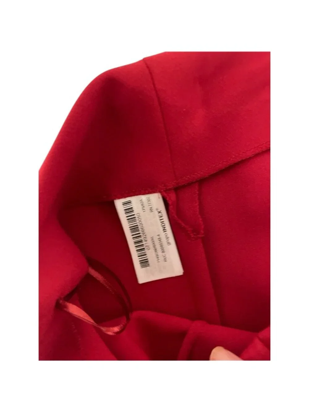 Zara Womens Wide Leg Cropped Trousers Size XL Red High Waisted 7149/266 NWT